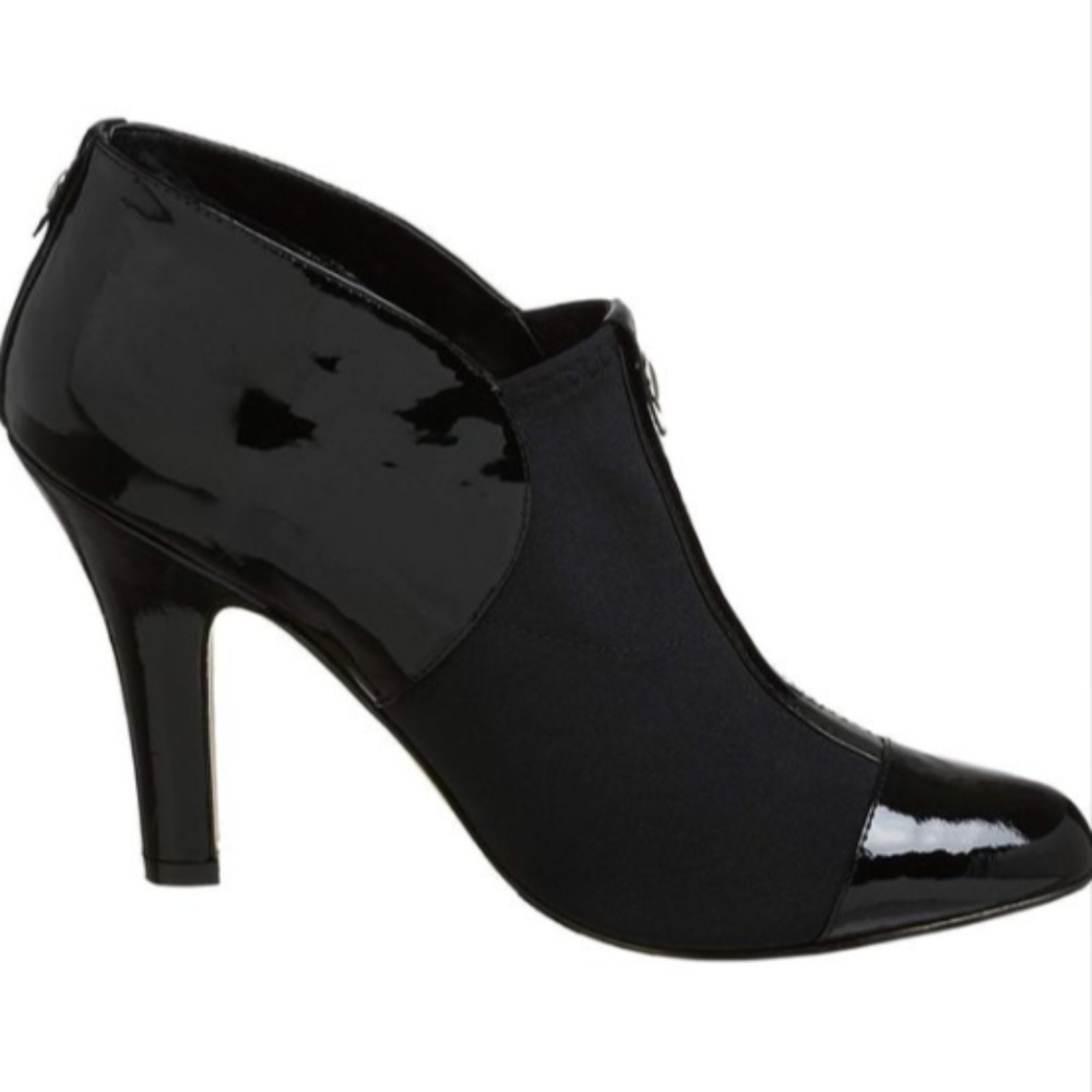 Nine West black heels / boots size 8.5